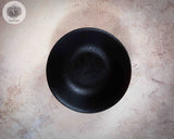 Textured Black Matte Ceramics -  Rice Bowl