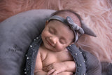 Velvet Pillow with Headband Set