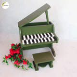 Elegant Piano with Stool Set